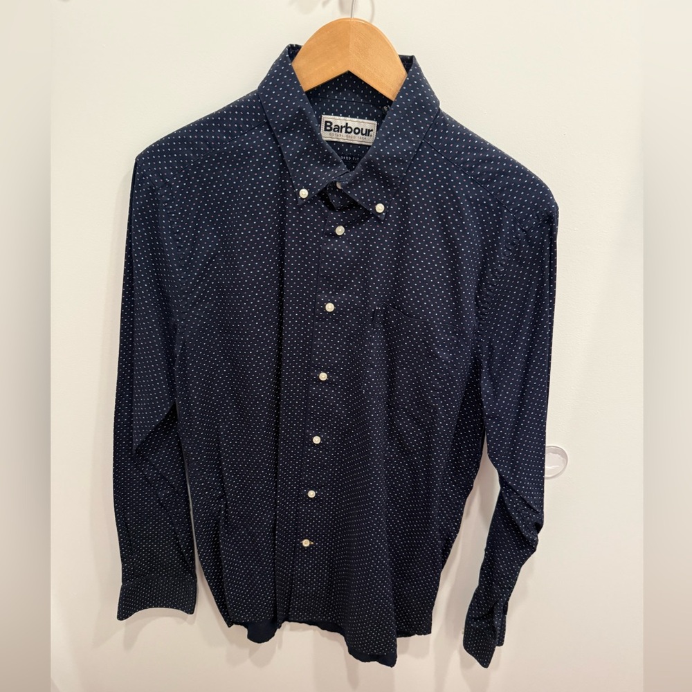 NWOT Barbour Men's Cullen Shirt in Navy, size: M